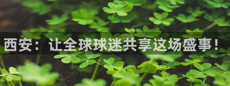 欧洲世界杯预选赛：西安：让全球球迷共享这场盛事！