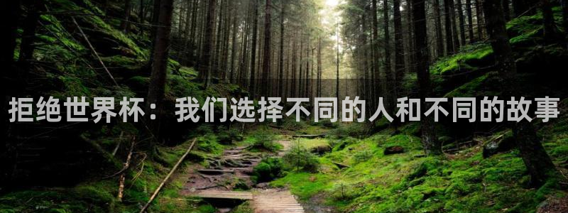 世界杯球队排名：拒绝世界杯：我们选择不同的人和不同的故事